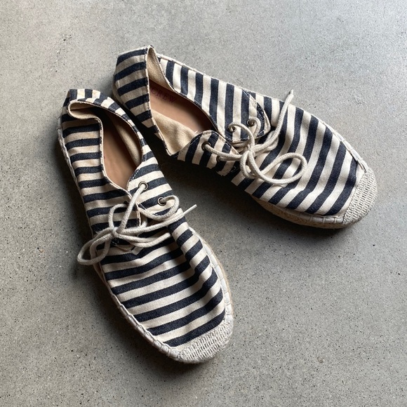 JCREW Stripped Espadrilles Shoes - Picture 1 of 8